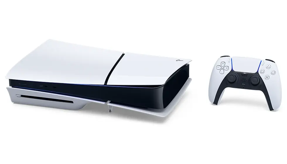PS5 Slim console with DualSense controller