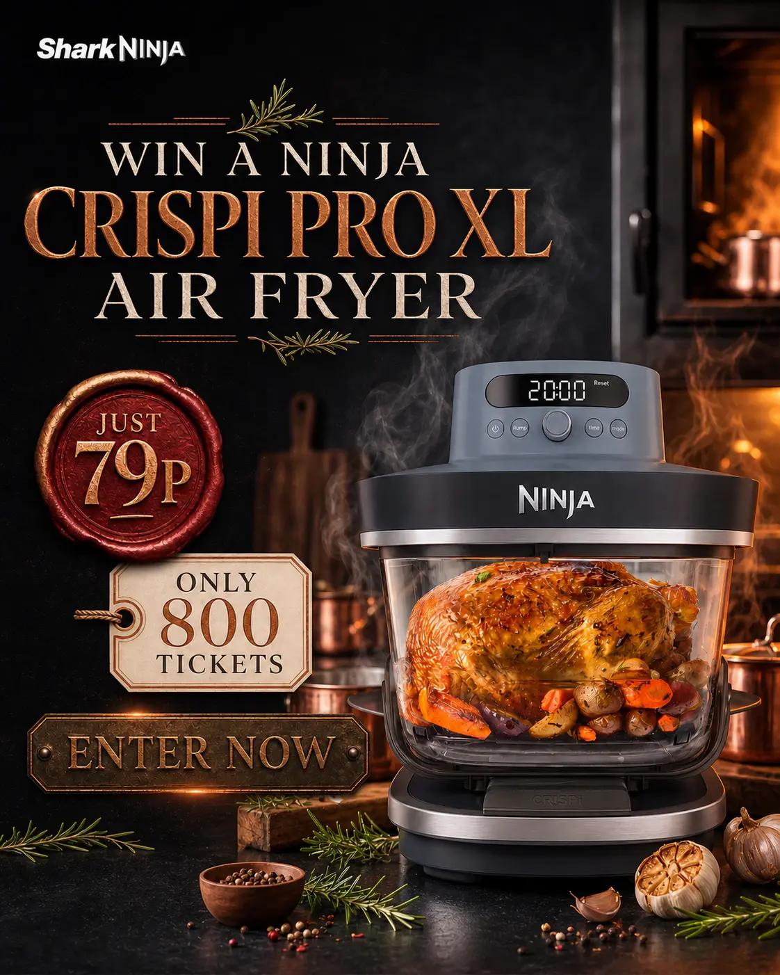 Win a Ninja CRISPi PRO XL Glass Air Fryer