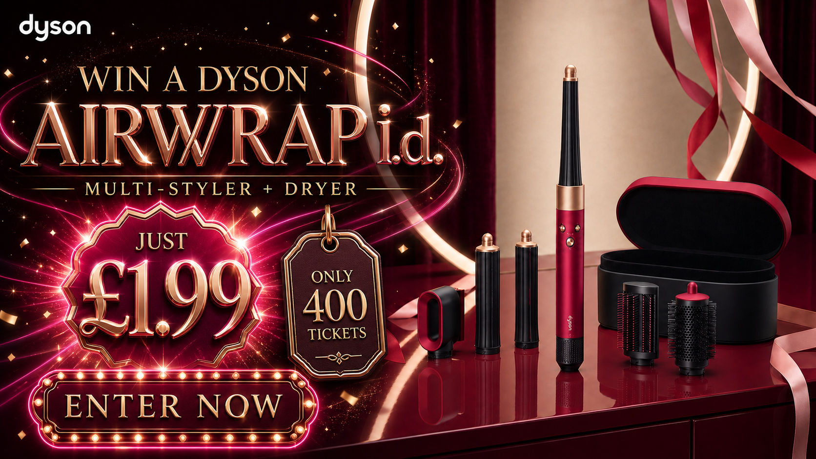 Win a Dyson Airwrap For Just 99p