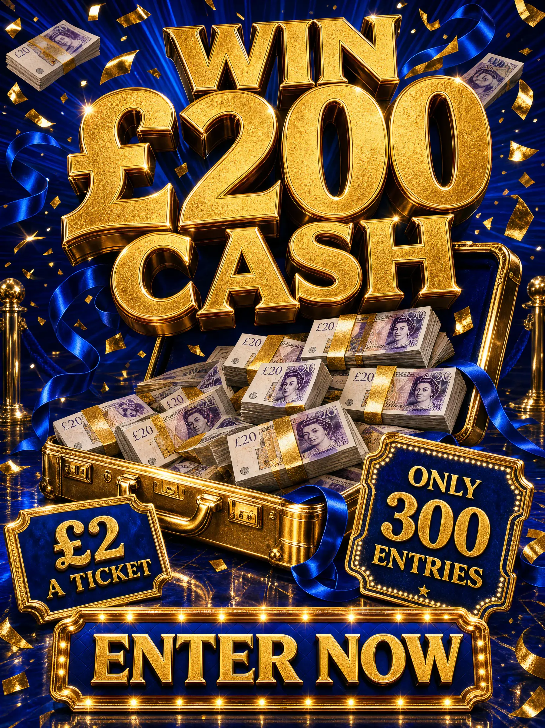 Win £200 Cash for Just £2