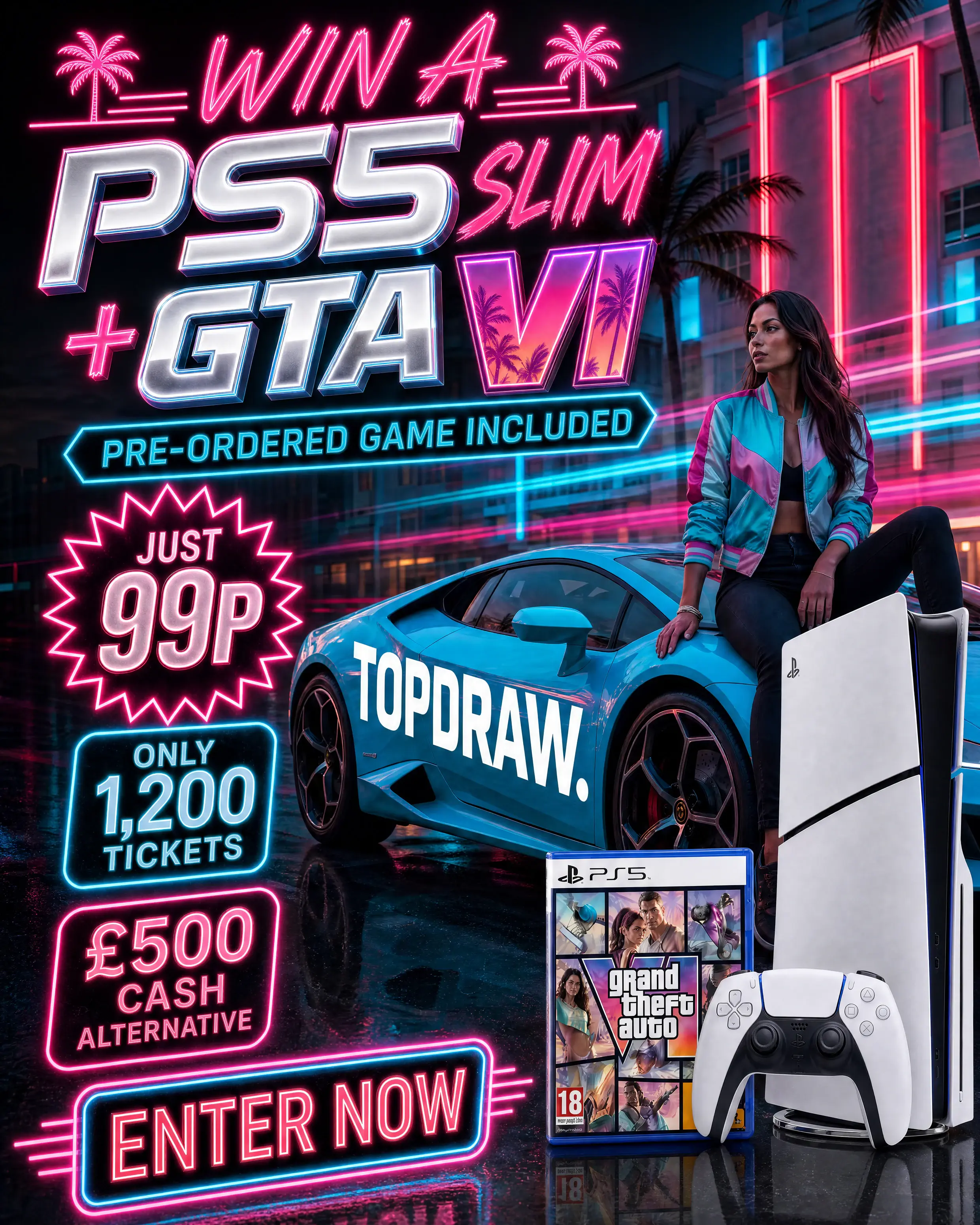 Win a PS5 Slim + GTA 6 Bundle