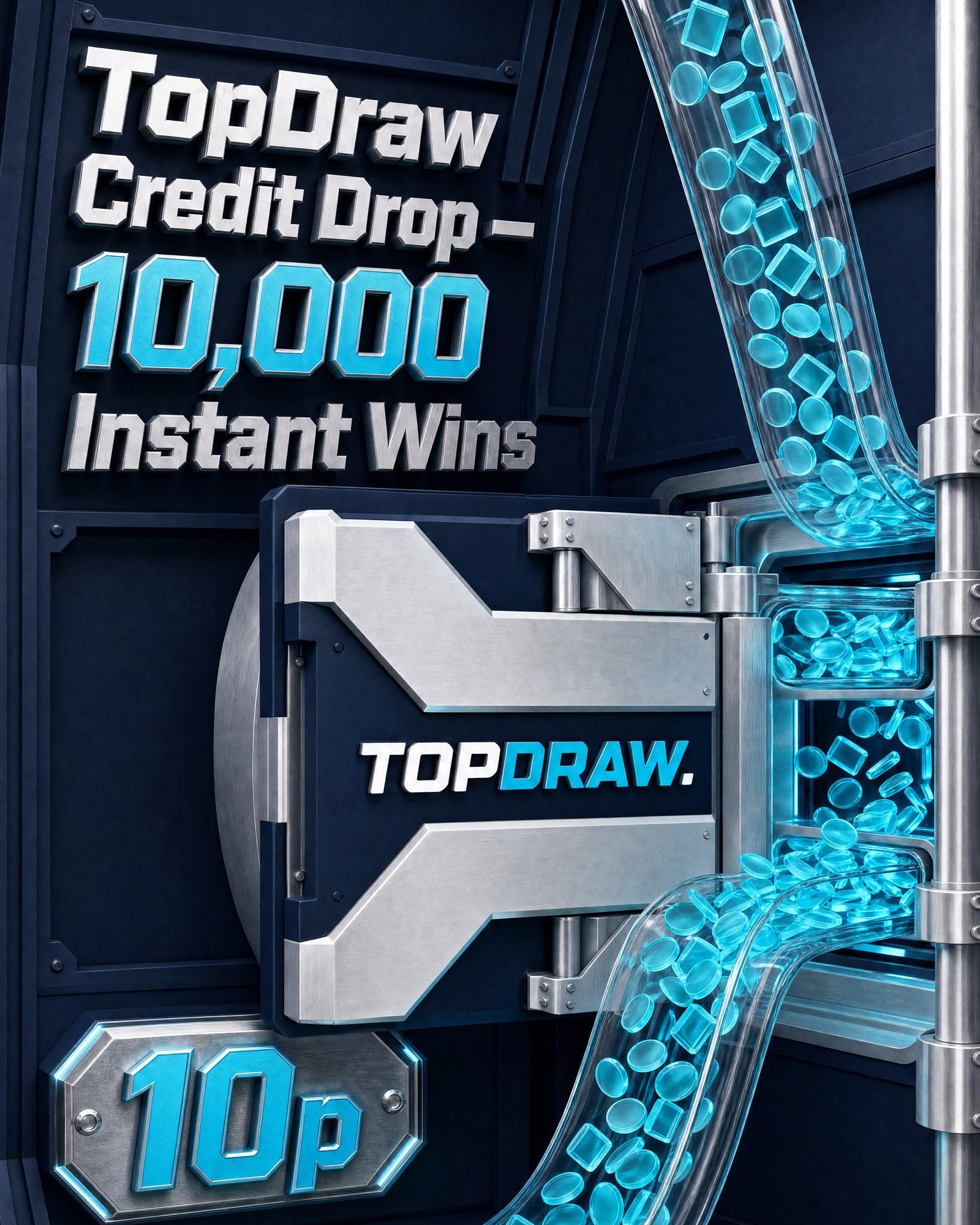 TopDraw Credit Drop: 10,000 Instant Wins